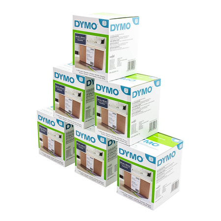 Etykiety Dymo 104 × 159 mm białe papierowe (4XL) S0904980 Pakiet 6 sztuk