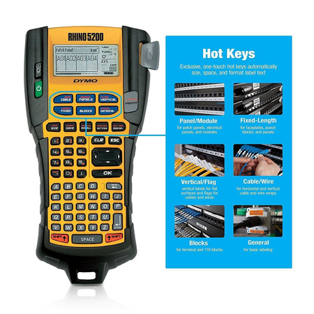 Drukarka etykiet Dymo Rhino 5200 zestaw pudełkowy S0841480