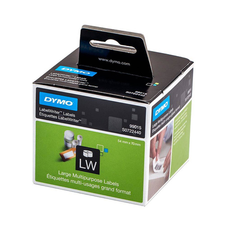Etykiety Dymo 99015 54mm x 70mm białe papierowe S0722440 Pakiet 6 sztuk