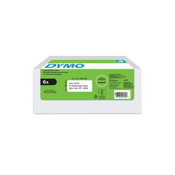 Etykieta Dymo - 25 x 54mm, biała - PACK 6 szt.