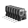 Taśma Dymo 45013 D1 12 mm x 7 m biała/czarny nadruk Pakiet 6 sztuk