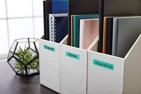 Taśma Dymo 40919 D1 9mm x 7m zielona/czarny nadruk