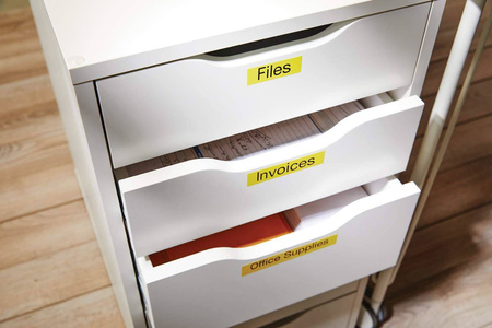 Taśma Dymo 53718 D1 24mm x 7m żółta/czarny nadruk S0720980