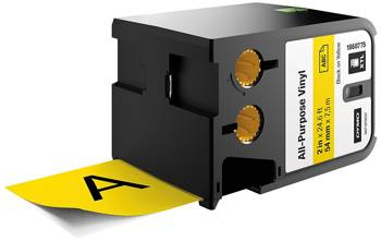 Taśma XTL 54mm x 7m żółta/czarny nadruk winylowa trwała 1868775