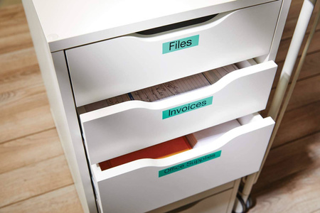 Taśma Dymo 45809 D1 19mm x 7m zielony/czarny nadruk S0720890