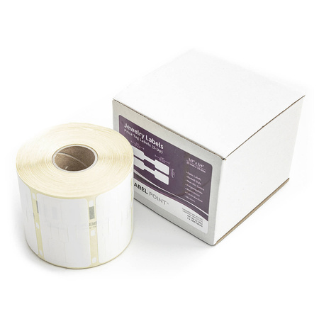 Etykiety 311351 jubilerskie 10mm x 50mm białe polipropylenowe 1 x 1500