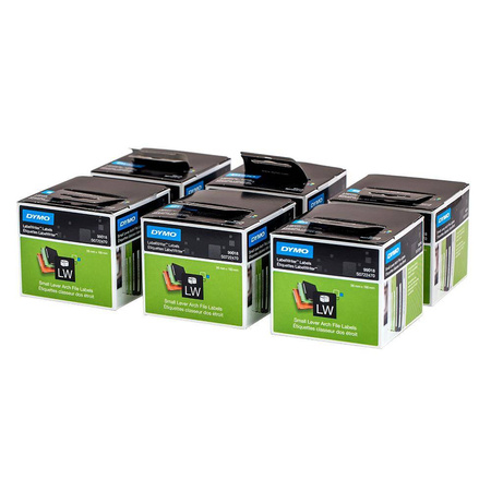 Etykiety Dymo 99018 38mm x 190mm białe papierowe S0722470 Pakiet 6 sztuk