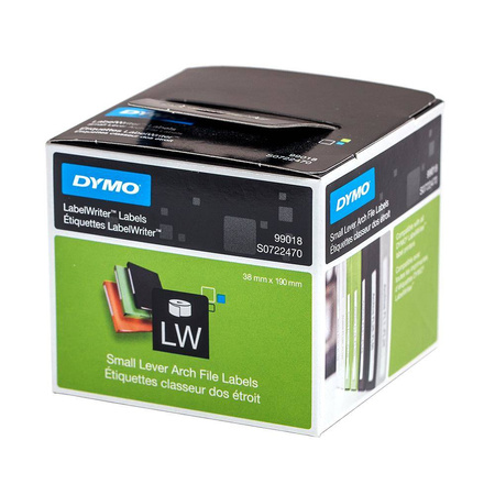 Etykiety Dymo 99018 38mm x 190mm białe papierowe S0722470 Pakiet 6 sztuk