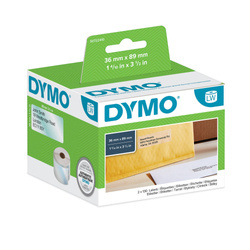 Etykiety Dymo 1 x 260 99013 36mm x 89mm przezroczyste tworzywo sztuczne S0722410
