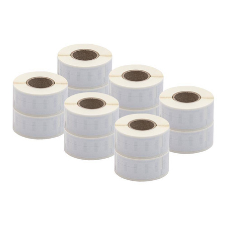 Etykiety Dymo 99017 12mm x 50mm białe papierowe S0722460 Pakiet 6 sztuk