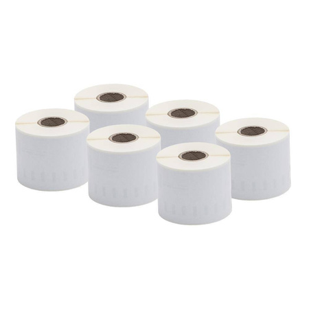 Etykiety Dymo 99014 54mm x 101mm białe papierowe S0722430 Pakiet 6 sztuk