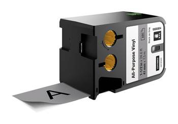 Taśma XTL 41mm x 7m szara/czarny nadruk winylowa trwała 1868804