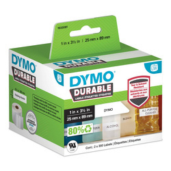 Etykiety Dymo Durable 1933081 25mm x 89mm białe wielofunkcyjne