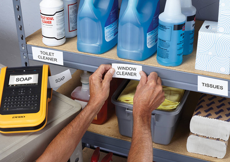 Taśma XTL 19mm x 7m biała/czarny nadruk winylowa trwała 1868752