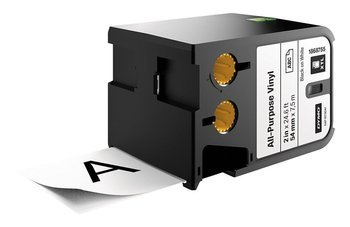 Taśma XTL 54mm x 7m biała/czarny nadruk winylowa trwała 1868755