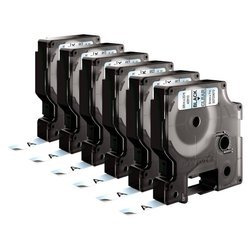 Taśma Dymo 40910 D1 9mm x 7m przezroczysta/czarny nadruk Pakiet 6 sztuk