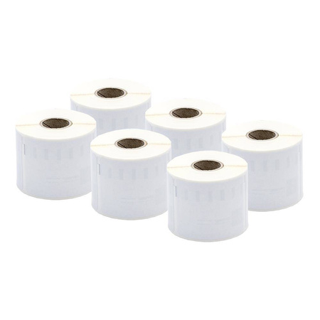 Etykiety Dymo 99015 54mm x 70mm białe papierowe S0722440 Pakiet 6 sztuk