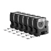 Taśma Dymo 45803 D1 19 mm x 7 m biała/czarny nadruk Pakiet 6 sztuk