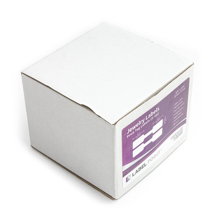 Etykiety 311351 jubilerskie 10mm x 50mm białe polipropylenowe 1 x 1500