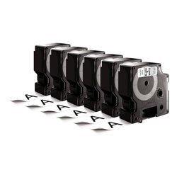 Taśma Dymo 53713 D1 24 mm x 7 m biała/czarny nadruk Pakiet 6 sztuk
