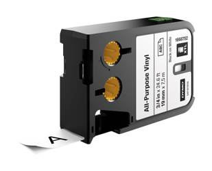 Taśma XTL 19mm x 7m biała/czarny nadruk winylowa trwała 1868752