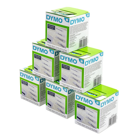 Etykiety Dymo 99010 28mm x 89mm białe papierowe S0720370 Pakiet 6 sztuk