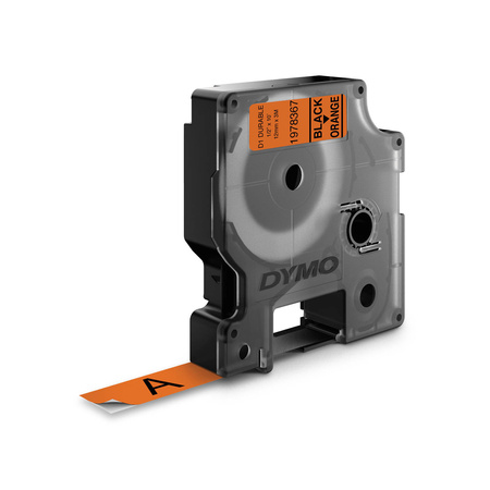 Taśma Dymo D1 Durable 1978367 12mm x 3m pomarańczowa/czarny nadruk