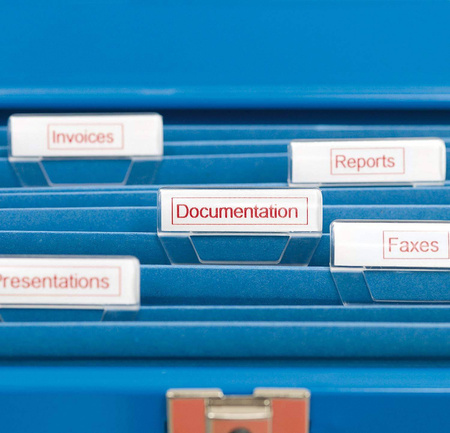 Taśma Dymo 45015 D1 12mm x 7m biała/czerwony nadruk S0720550