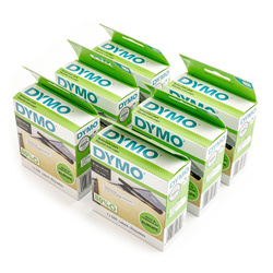 Etykiety Dymo 11355 19mm x 51mm białe papierowe S0722550 Pakiet 6 sztuk