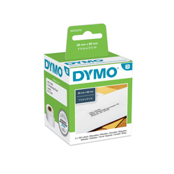 Etykiety Dymo 2 x 130 99010 28mm x 89mm białe papierowe S0722370