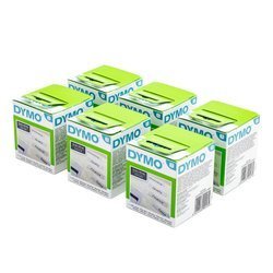 Etykiety Dymo 99010 28mm x 89mm białe papierowe S0720370 Pakiet 6 sztuk